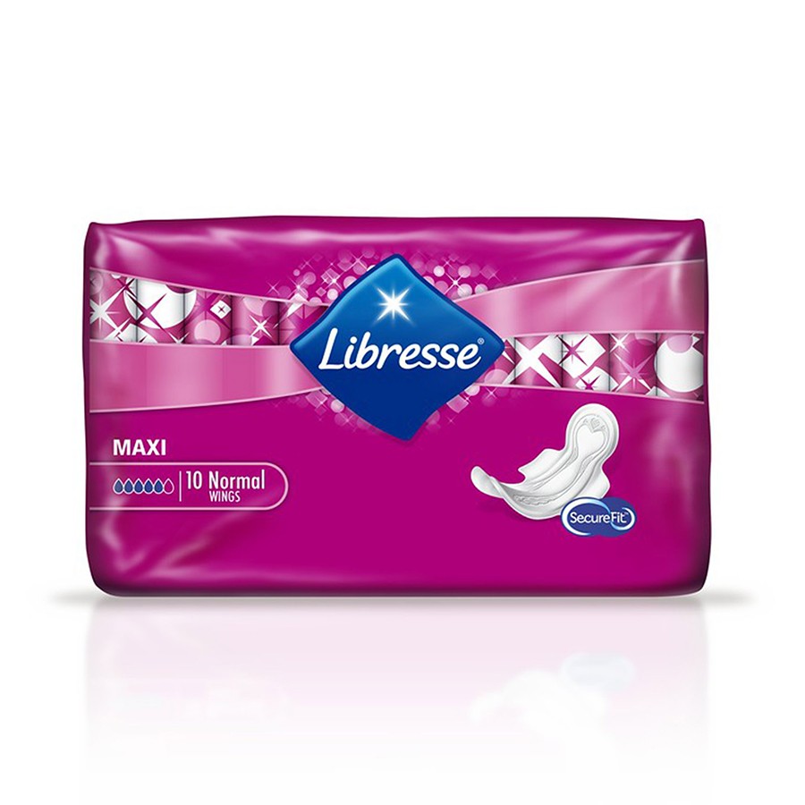 LIBRESSE Maxi Normal Thick Hygienic Packets N10
