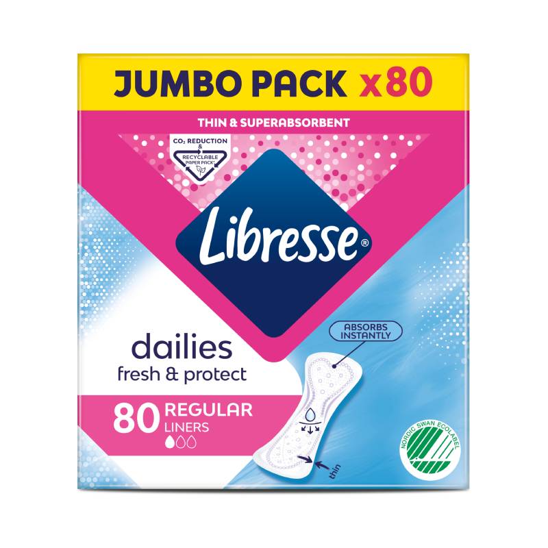 LIBRESSE Normal daily inserts N80
