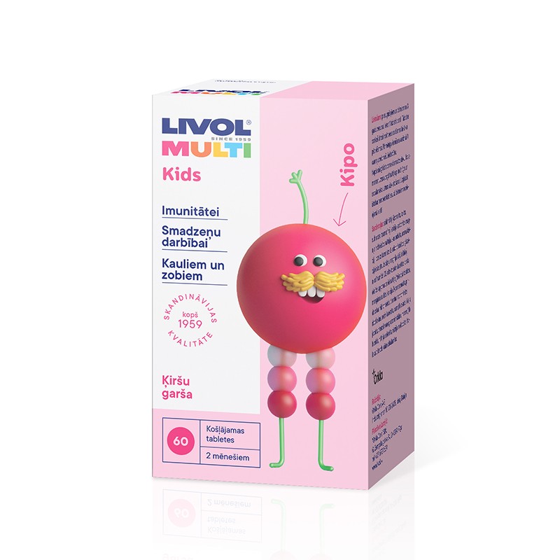 LIVOL MULTI KIDS (cherry taste) Chewing tablets N60