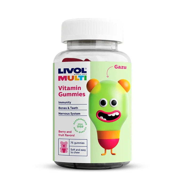 LIVOL MULTI Vitamin Bear with the taste of berries and fruits N75
