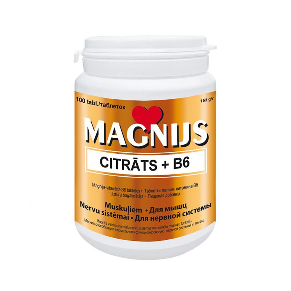 Vitabalans Magnesium Citrate + B6 N100 tablets