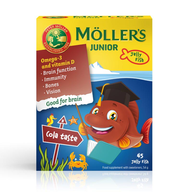MOLLERS Junior Omega-3 (cola flavor) jelly fish N45