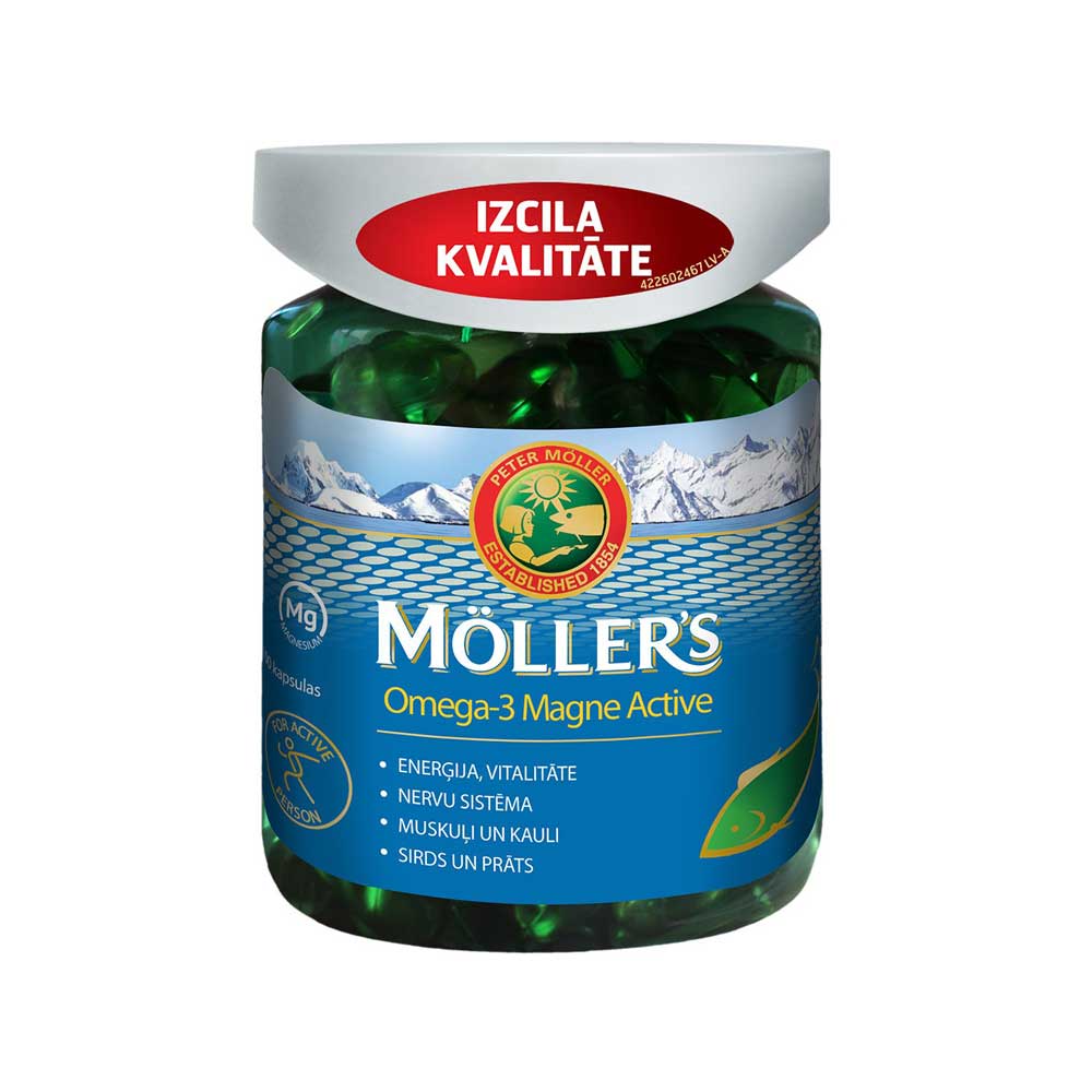 MOLLERS OMEGA-3 MAGNE Active Capsules N100