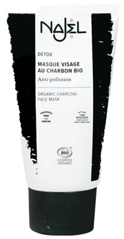 NAJEL Organic Charcoal faces mask 75 ml