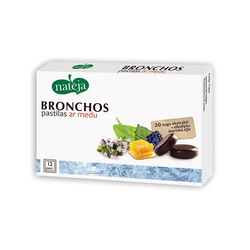 NATĒJA Bronchos lozenges with honey N12