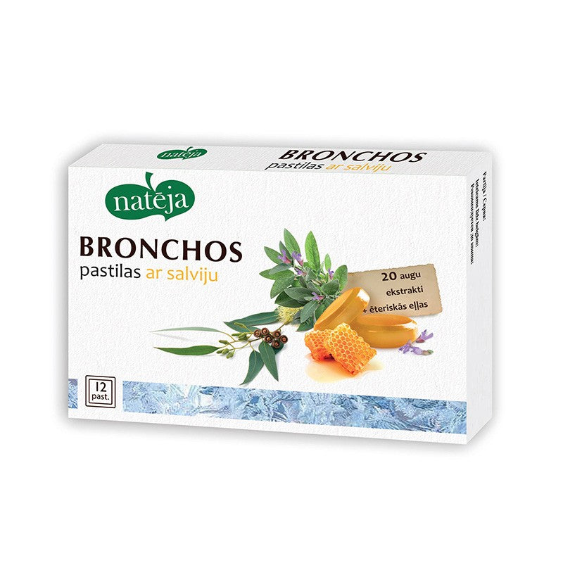 NATĒJA Bronchos lozenges with sage N12