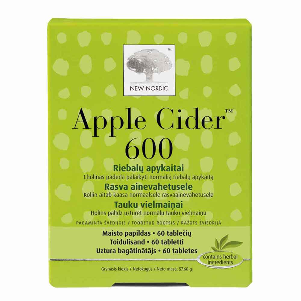 New Nordic Apple Cider 600 tablets N120