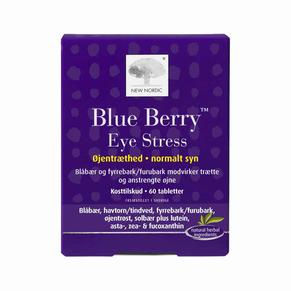 New Nordic Blue Berry Eye Stress tablets N60
