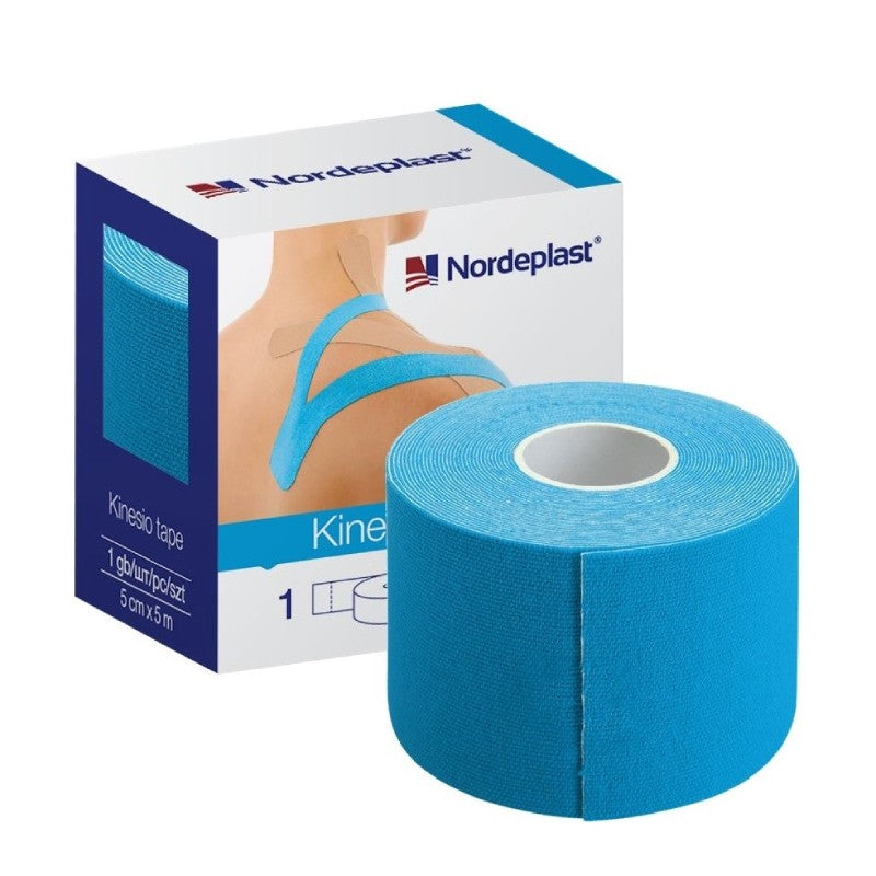 NORDEPLAST Kinesiology tape light blue 5cmx5m, 1 pc.