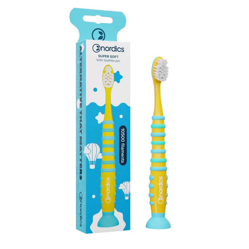 NORDICS 10500 Rocket Yellow children's toothbrush