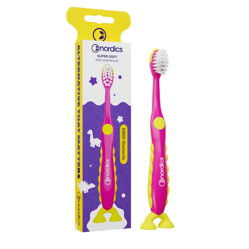 NORDICS 6900 Dino Purple children's toothbrush
