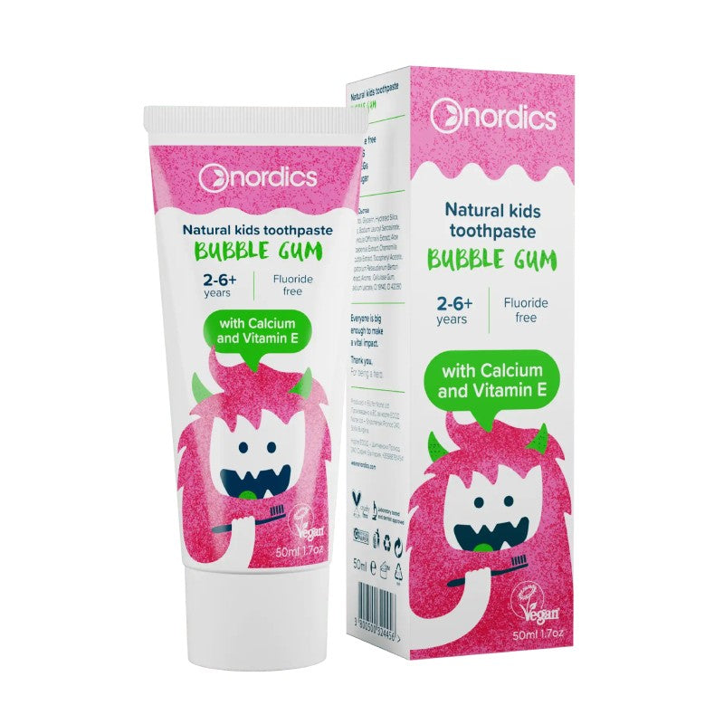 NORDICS Bubble Gum toothpaste for children with chewing gum flavor 50 ml