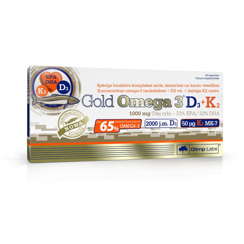 OLIMP LABS Gold Omega-3 D3+K2 capsules N30