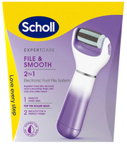 SCHOLL File  Smooth 2 in 1 electronic foot file 1 pc.