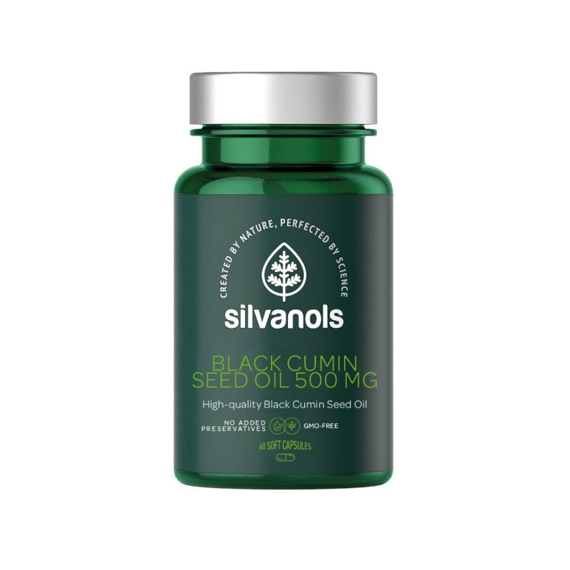 SILVANOLS Black Cumin Seed Oil 500 mg capsules N60