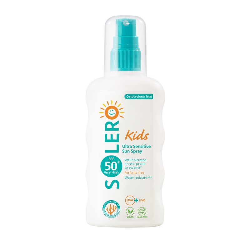 SOLERO Ultra sensitive SPF50+ sunscreen spray for children 200 ml