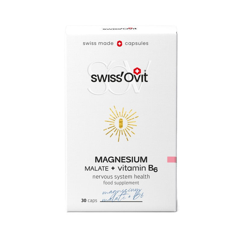 SWISS OVIT Magnesium Malate + vitamin B6 capsules N30