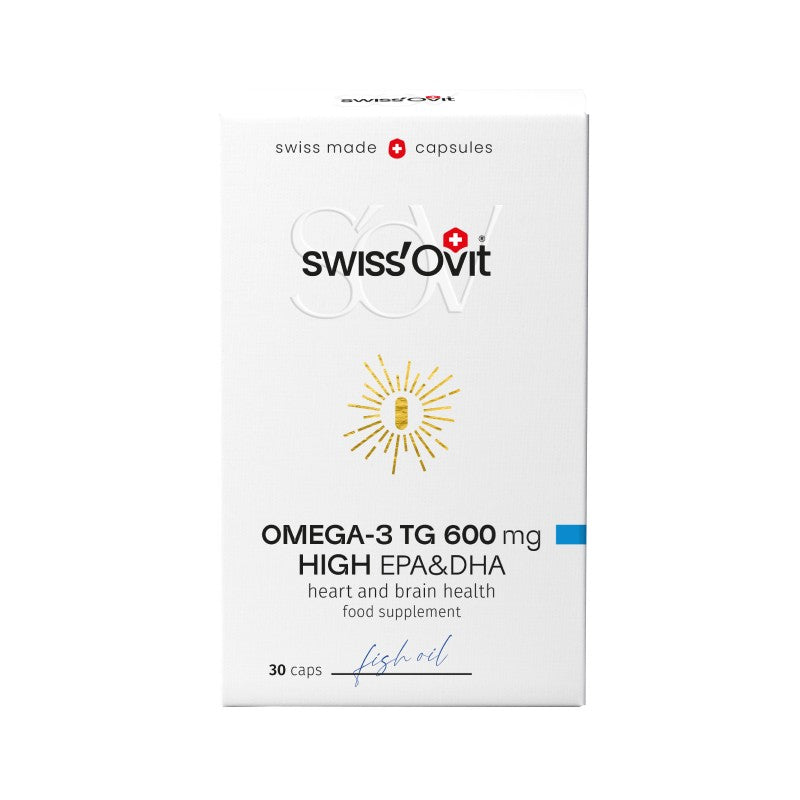 SWISS OVIT Omega-3 TG 600 mg fish oil capsules N30