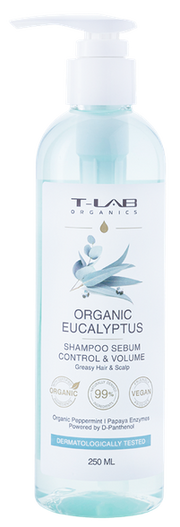 T-LAB Eucalyptus Sebum Control  Volume shampoo 250 ml