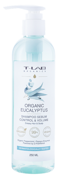 T-LAB Eucalyptus Sebum Control  Volume shampoo 250 ml