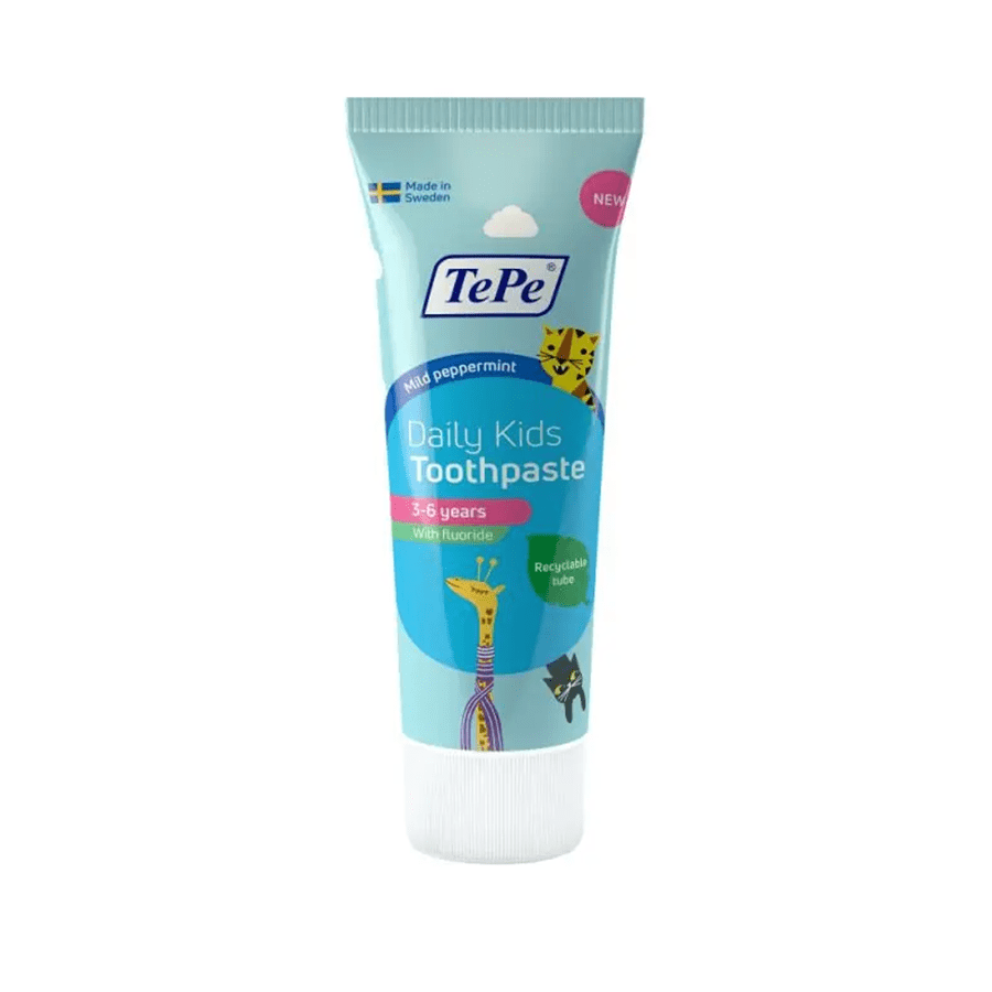 TEPE Daily Kids toothpaste for children aged 3-6 years, with mint flavor, 75 ml