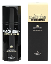 THE SKIN HOUSE Black Snail Bubble mask faces mask 100 ml