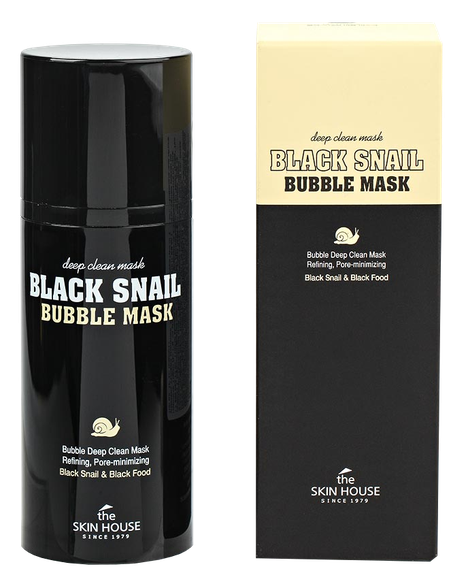 THE SKIN HOUSE Black Snail Bubble mask faces mask 100 ml