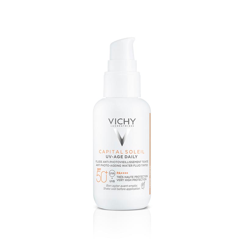 VICHY Capital Soleil UV-Age Daily SPF 50+ facial sunscreen fluid anti-photoaging with tint 40 ml