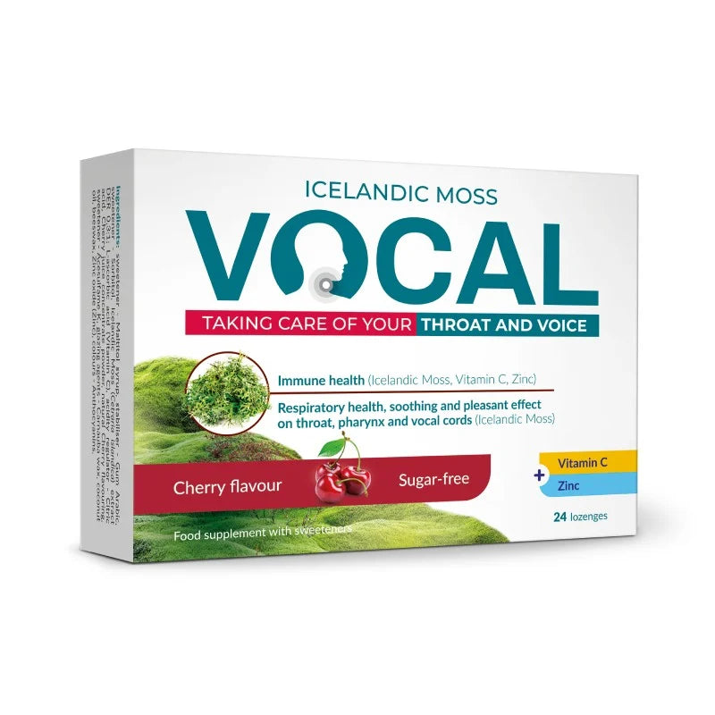 VOCAL sucking lozenges with cherry flavor N24
