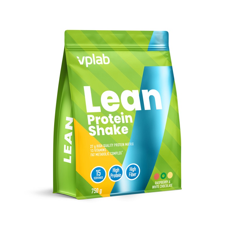 VPLAB Lean Protein Shake Raspberry-White Chocolate Powder 750 g