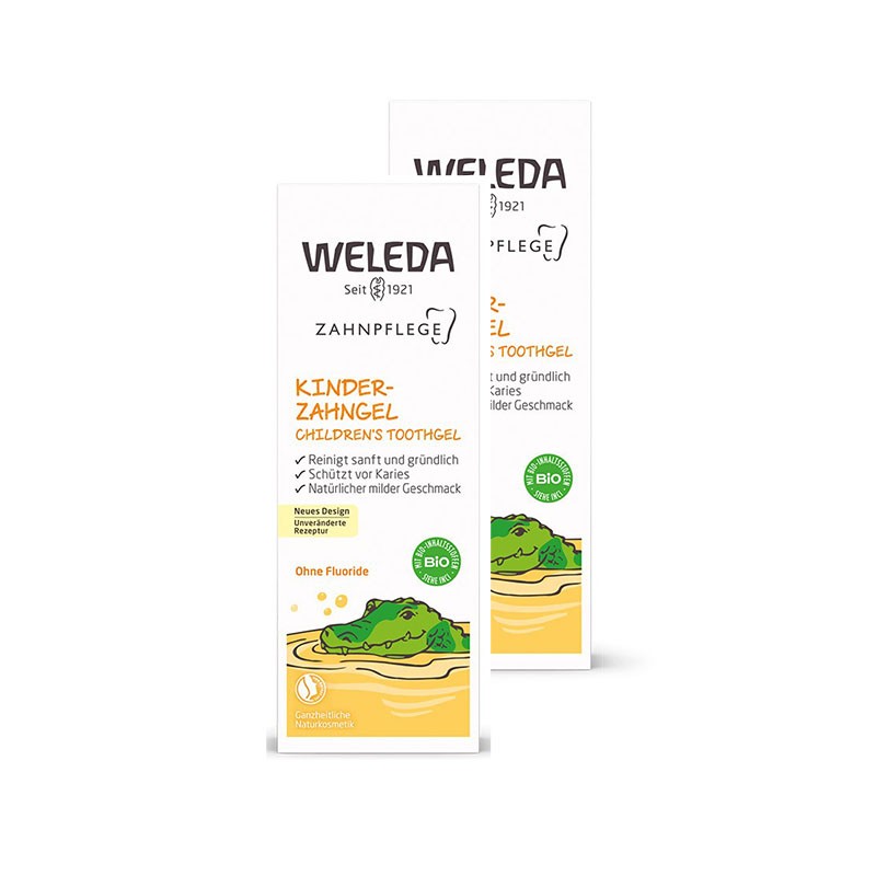 WELEDA gel toothpaste for cleaning milk teeth 50 ml 1+1