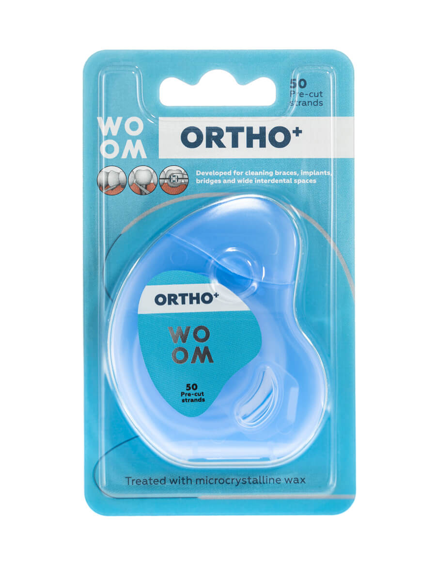 WOOM Ortho+ dental floss, cut N50