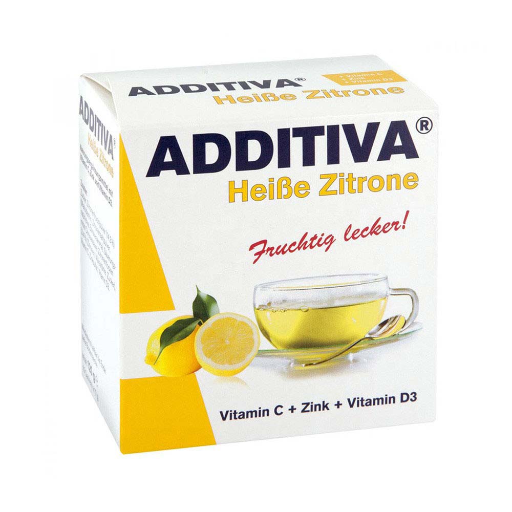 Additiva Heißer Zitrone Lemon + Vitamin C + Zinc + Vitamin D3 Hot drink N10