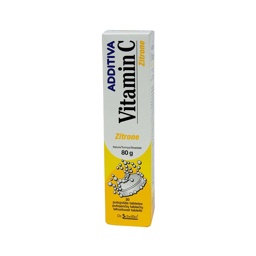 Additiva Vitamin C Zitrone Spying Tablets with Lemon taste N20