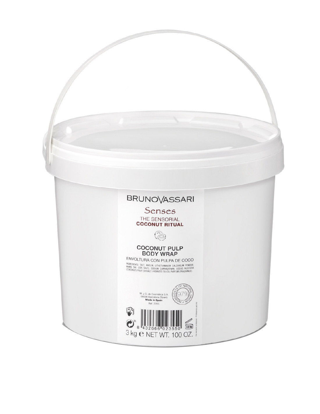 Bruno Vassari, Senses, Coconut, Exfoliating Treatment, 3000 g