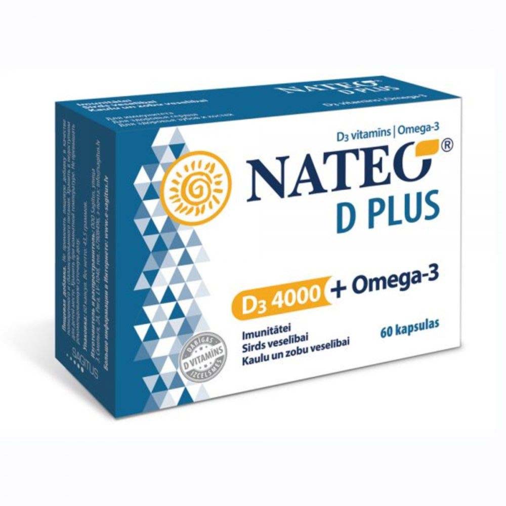 Nateo D3 Plus Omega-3 4000 SV capsules N60