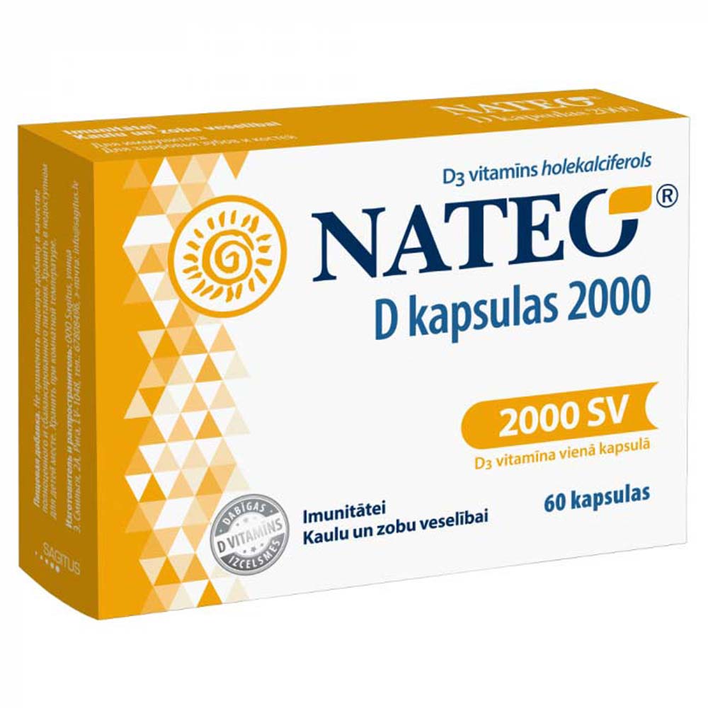 Nateo Vitamin D 2000 SV capsules N60