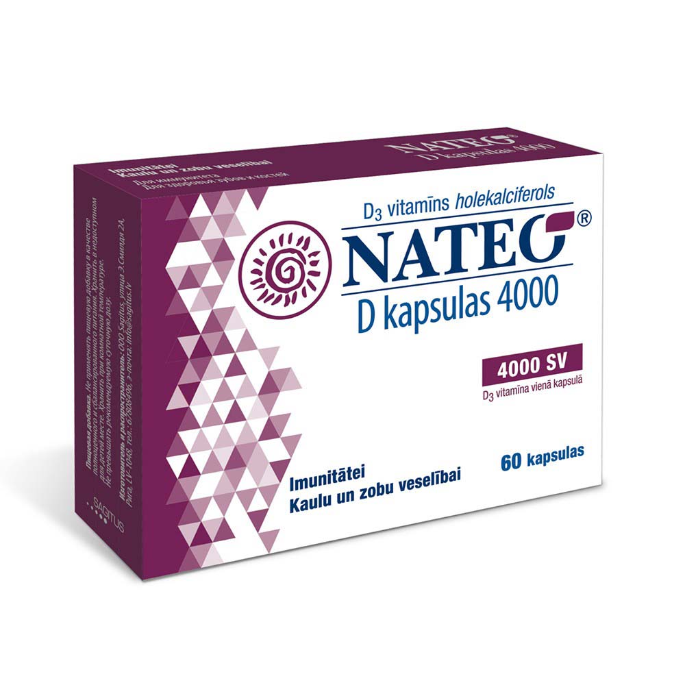 Nateo Vitamin D 4000 SV capsules N60